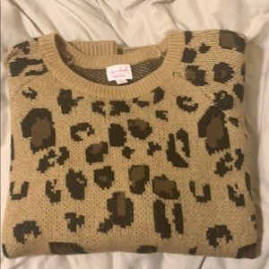 Cheetah Print Sweater